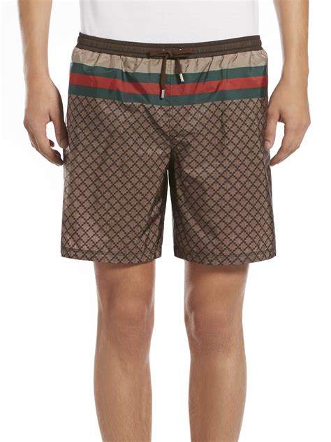 gucci mens swim trunks.